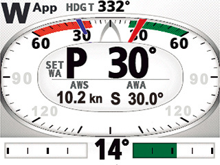 NAVPILOT-711C Wind Mode