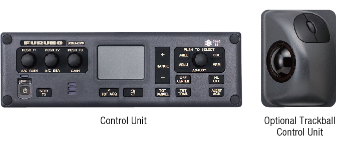 FAR-15x3 control-unit trackball